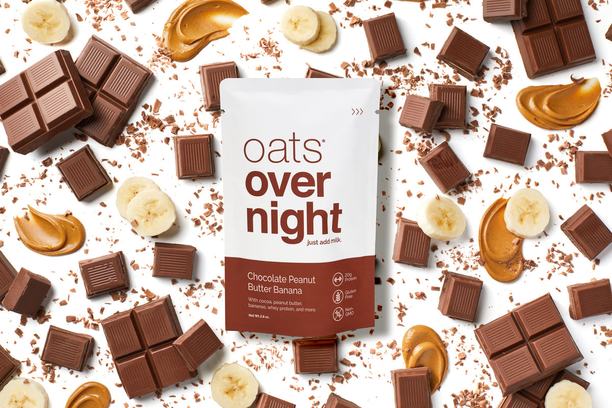 Oats Overnight Chocolate Peanut Butter Banana