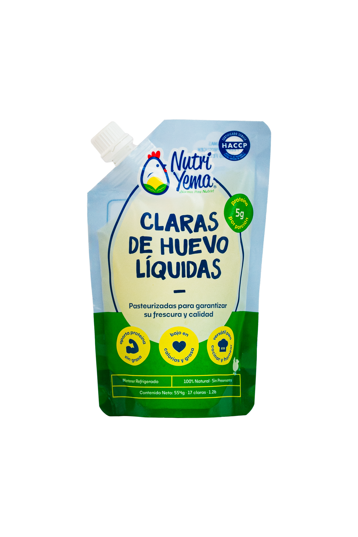Nutri Yema Clara de Huevo Liquida 1.2lbs Pack
