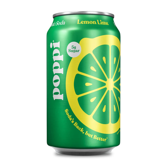 Poppi Prebiotic Soda lemon Lime