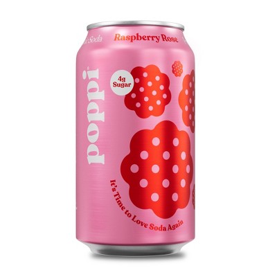 Poppi Prebiotic Raspberry Rose